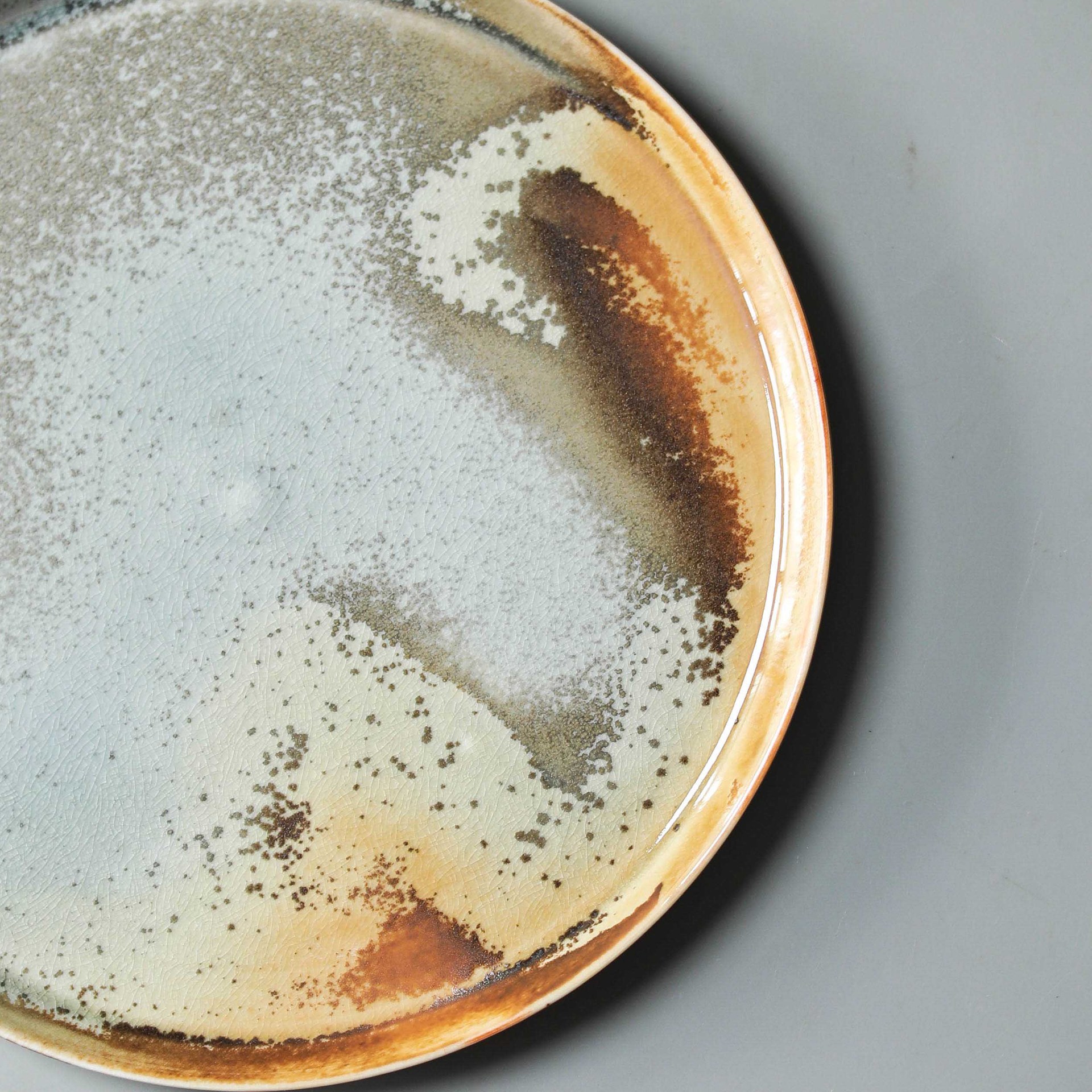 Mars Surface Tea Tray, Kungfu Tea Serving Tray, Ceramic Chinese Teaware