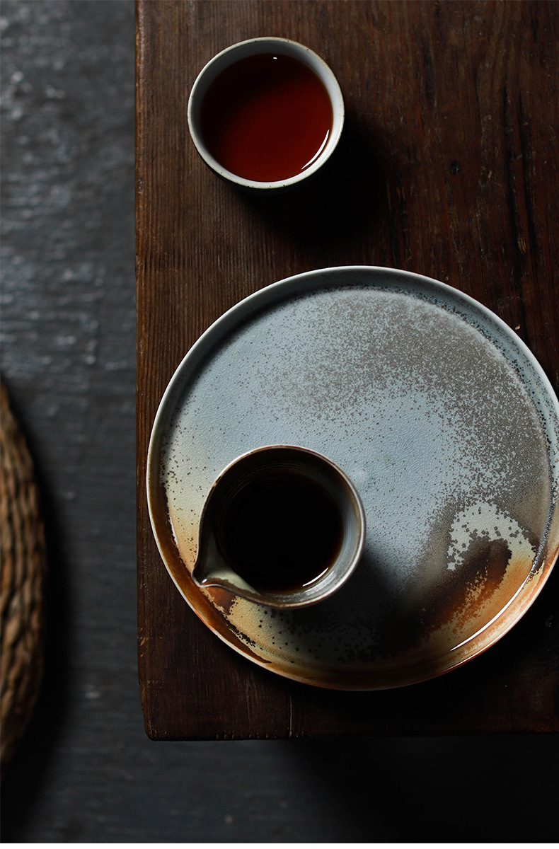 Mars Surface Tea Tray, Kungfu Tea Serving Tray, Ceramic Chinese Teaware