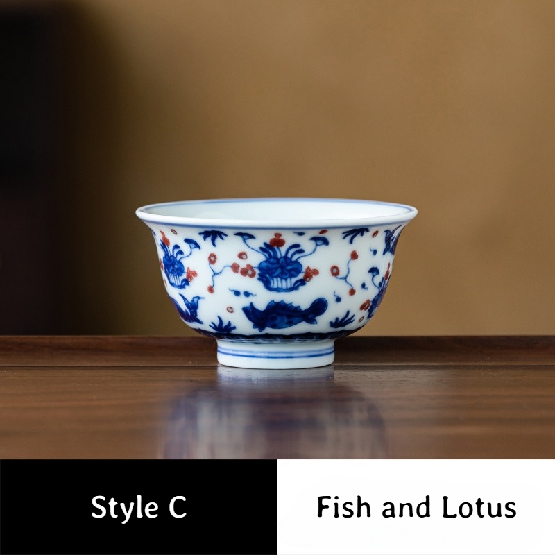 Collection of Classic Pattern Tea Cups