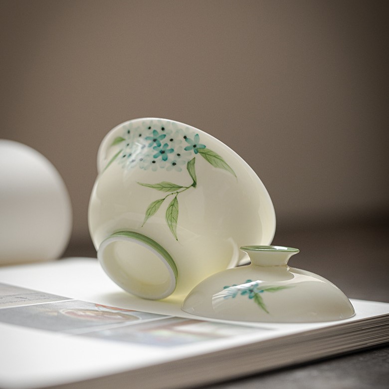Set of Hortensia Gaiwan and Cups