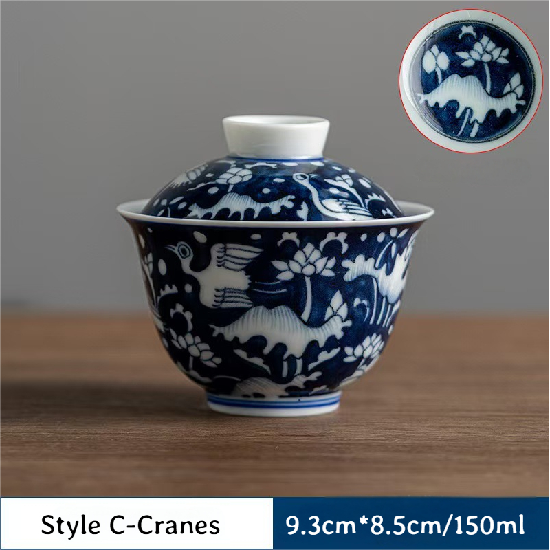 Collection of Classic Pattern Gaiwans 150ml