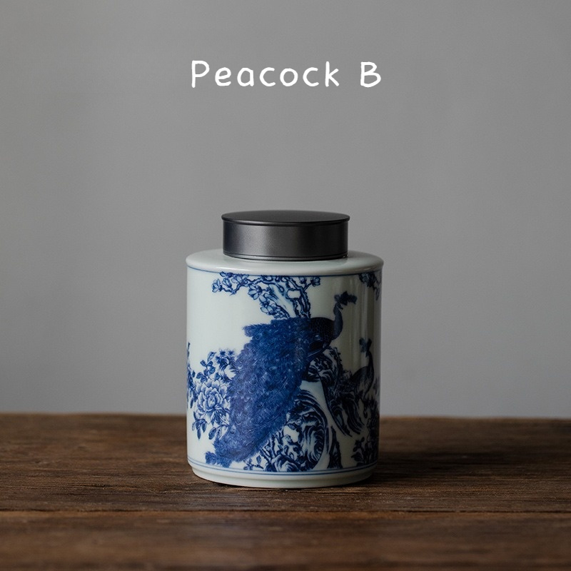 Porcelain Tea Caddy 1000ml, 7 Styles Optional