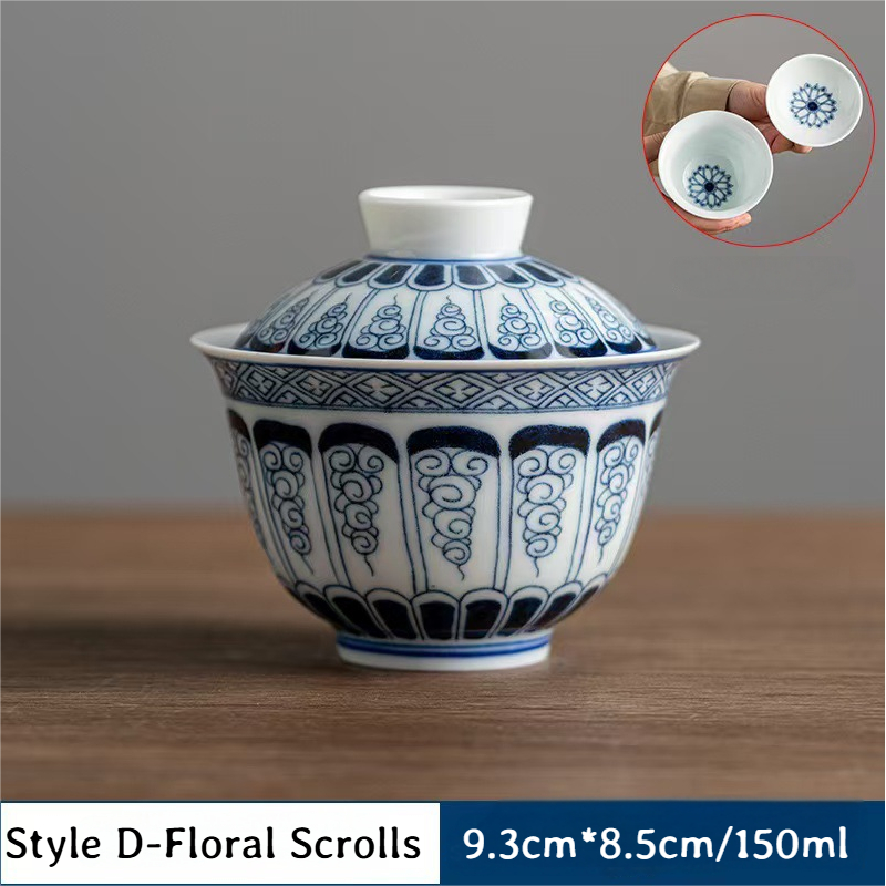 Collection of Classic Pattern Gaiwans 150ml