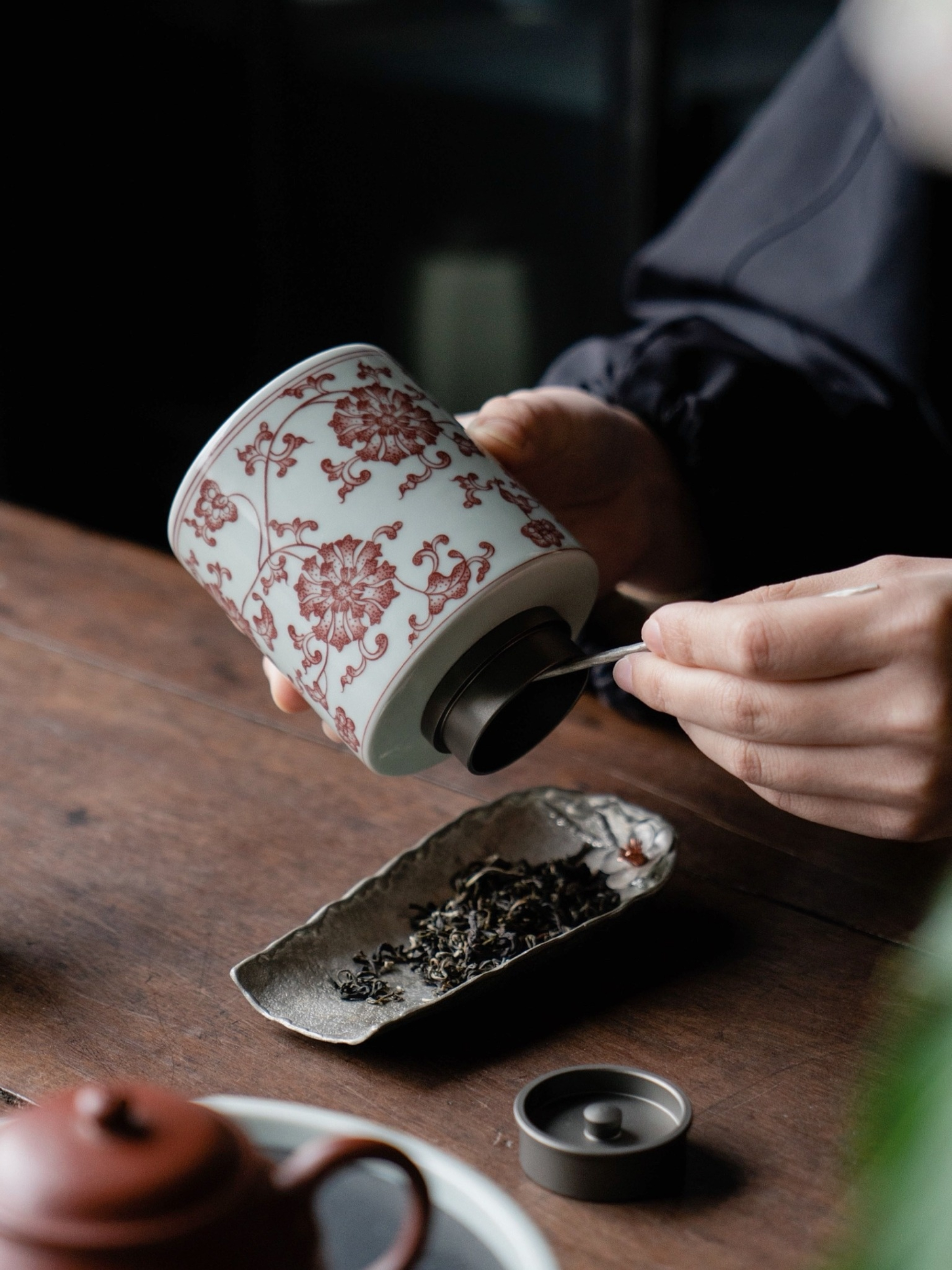 Porcelain Tea Caddy 300ml, 9 Styles Optional