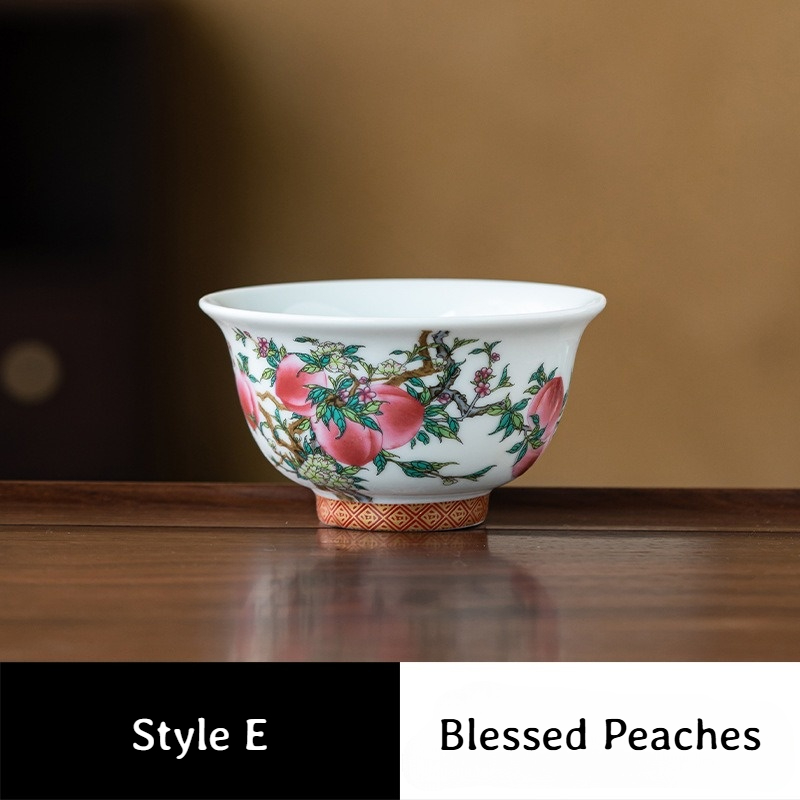 Collection of Classic Pattern Tea Cups