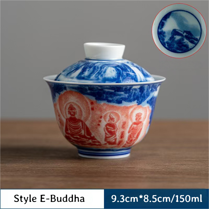 Collection of Classic Pattern Gaiwans 150ml