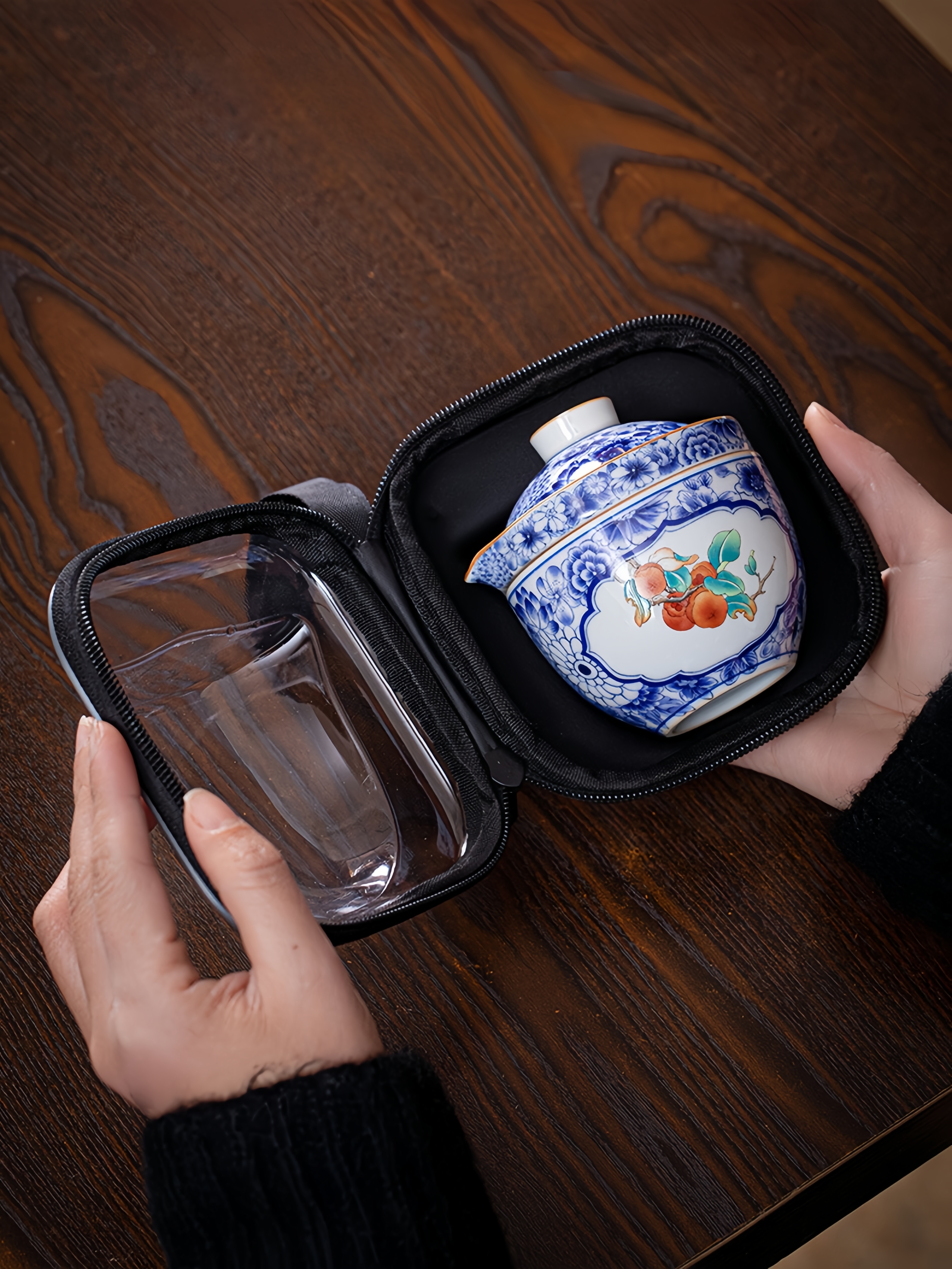 Porcelain Travel Tea Set 120ml