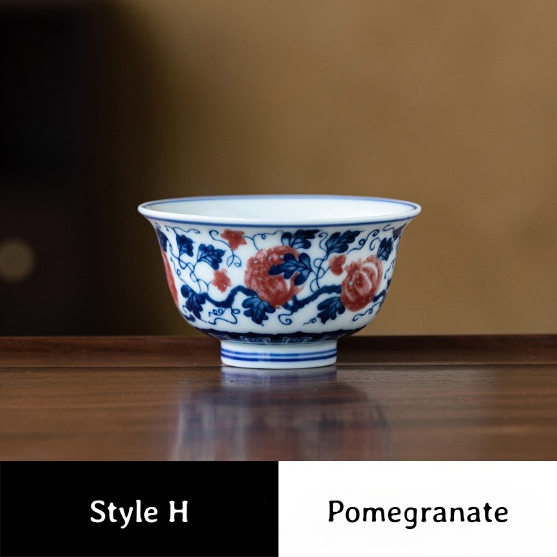 Collection of Classic Pattern Tea Cups