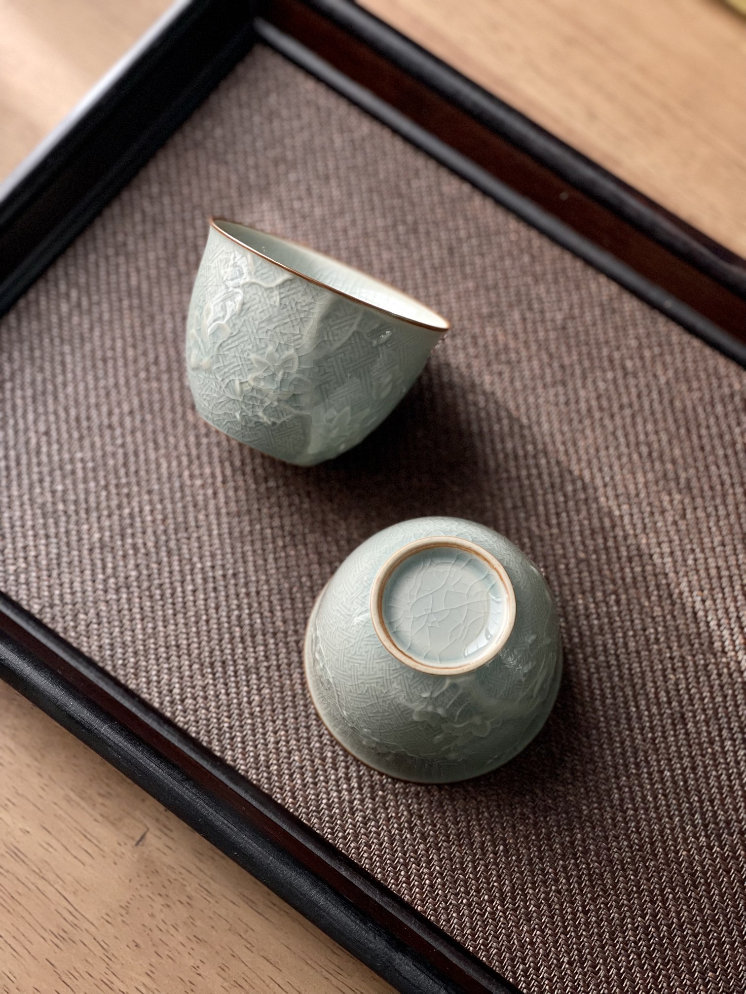 Sculpted Ice Mangnolia Tea Cup 60ml