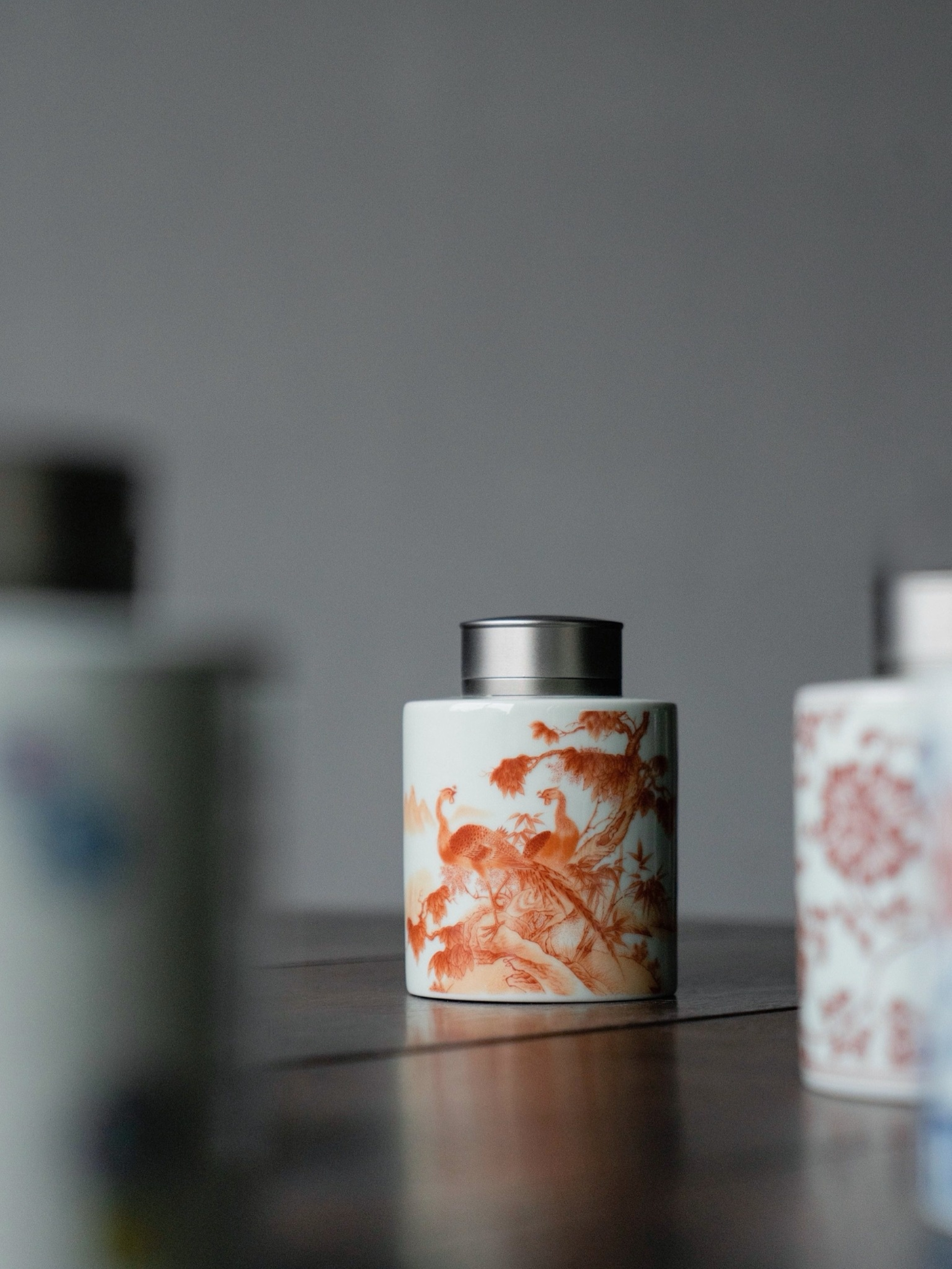 Porcelain Tea Caddy 300ml, 9 Styles Optional