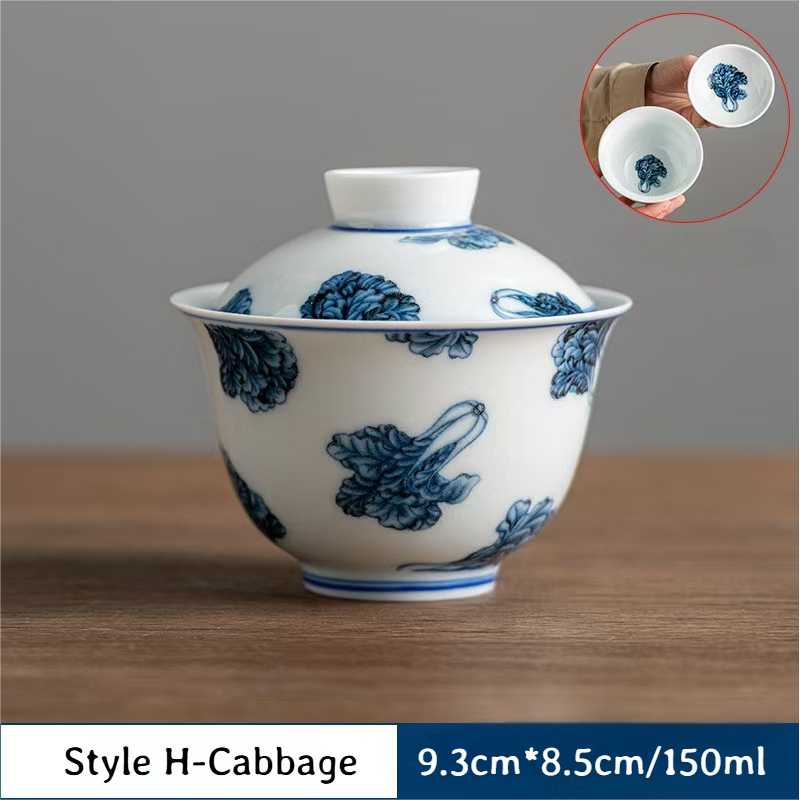 Collection of Classic Pattern Gaiwans 150ml