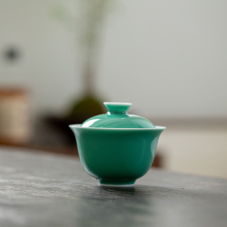 Monochrome Porcelain Gaiwan 13ml, 6 Colors Optional