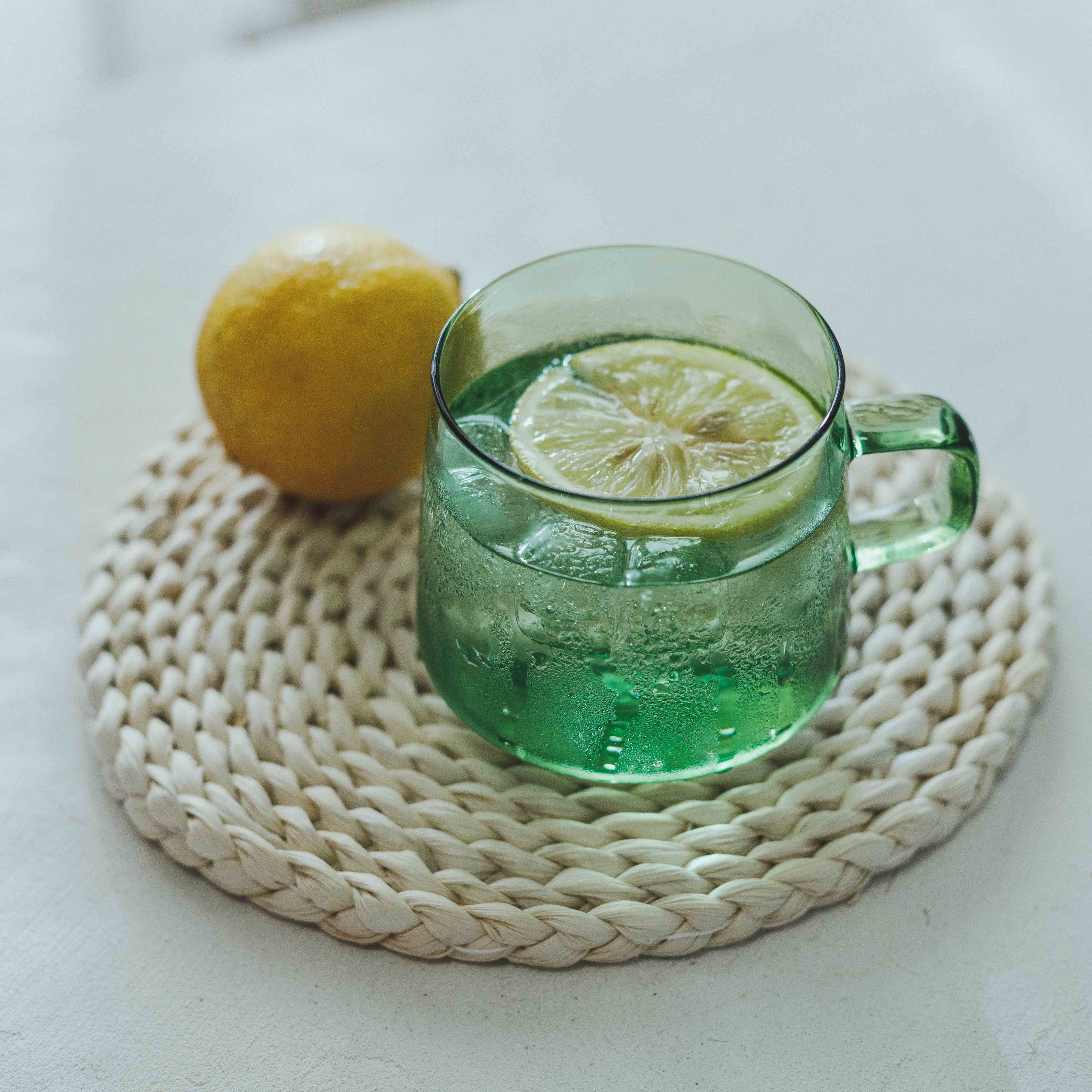 Mint Green Glass Mug 340ml