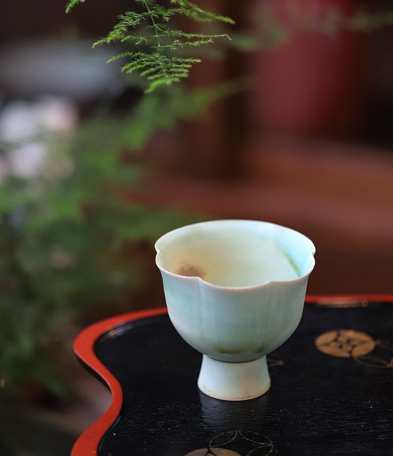 Soda Green Flambé Glaze Kungfu Tea Cup