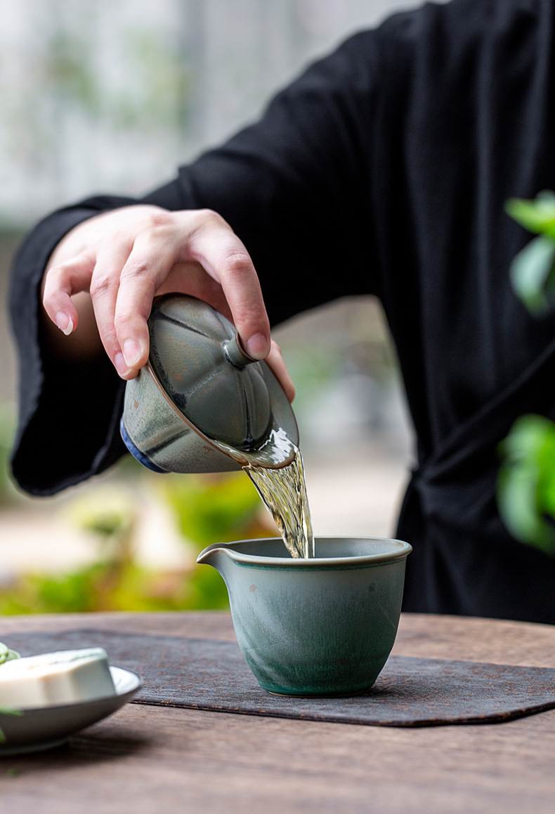 Vintage Style Stoneware Fair Cup, Kung Fu Tea Pitcher 220ml