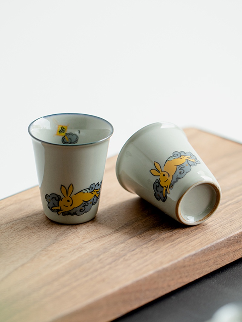 Golden Rabbit Tea Cup 40ml