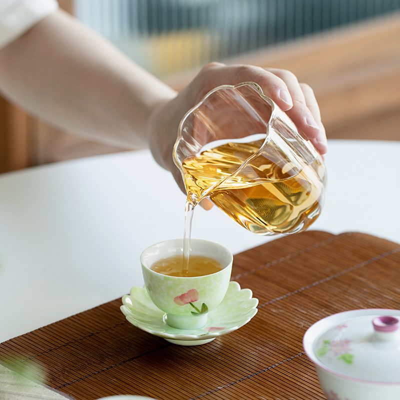 Cute Flower Misty Green Saucer