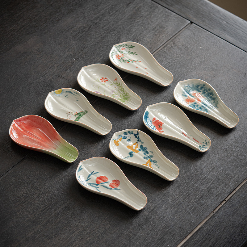 Flower Tea Leaf Scoop, 8 Styles Optional