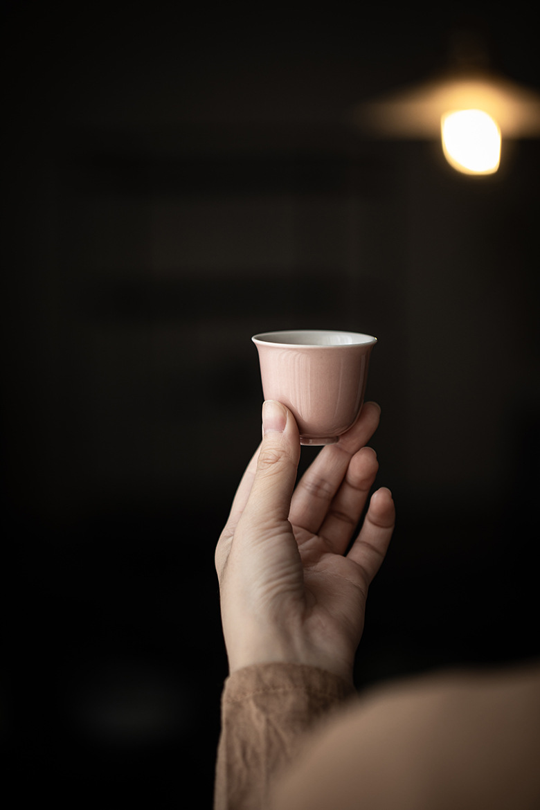 Light Pink Porcelain Tea Cups*4 PCS, 100ml