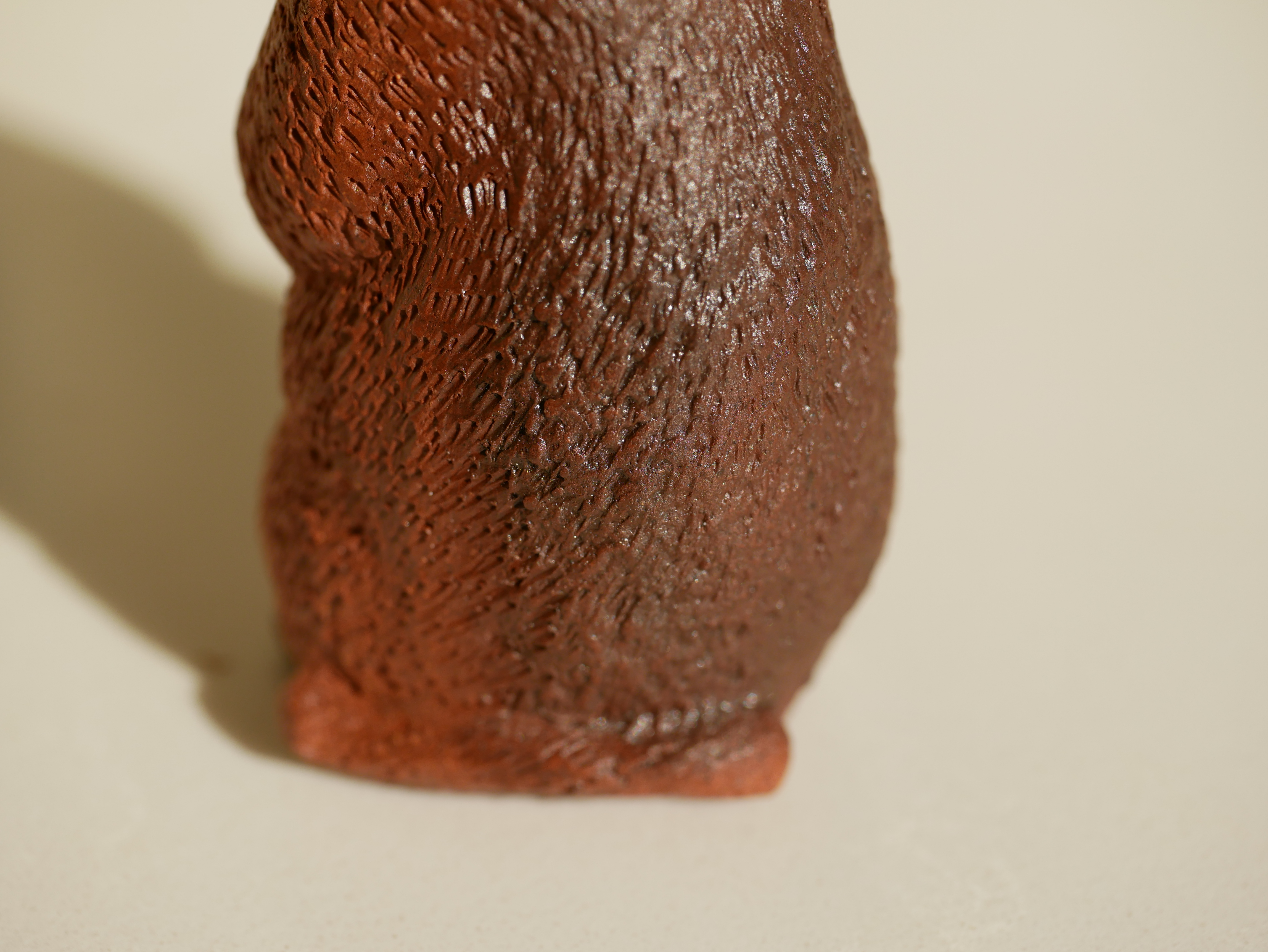 Screaming Marmot Figurine, Ceramic Marmot Tea Pet