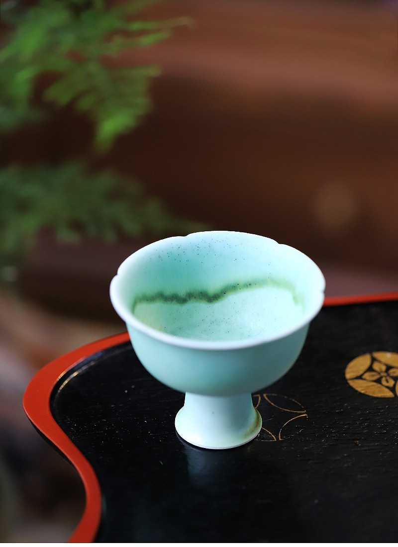 Soda Green Flambé Glaze Kungfu Tea Cup