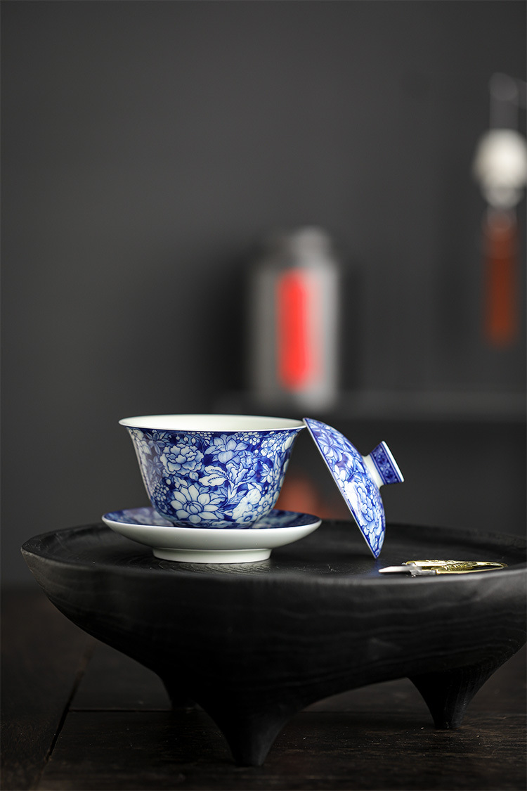 Myriad of Flowers Gaiwan with Saucer 150ml