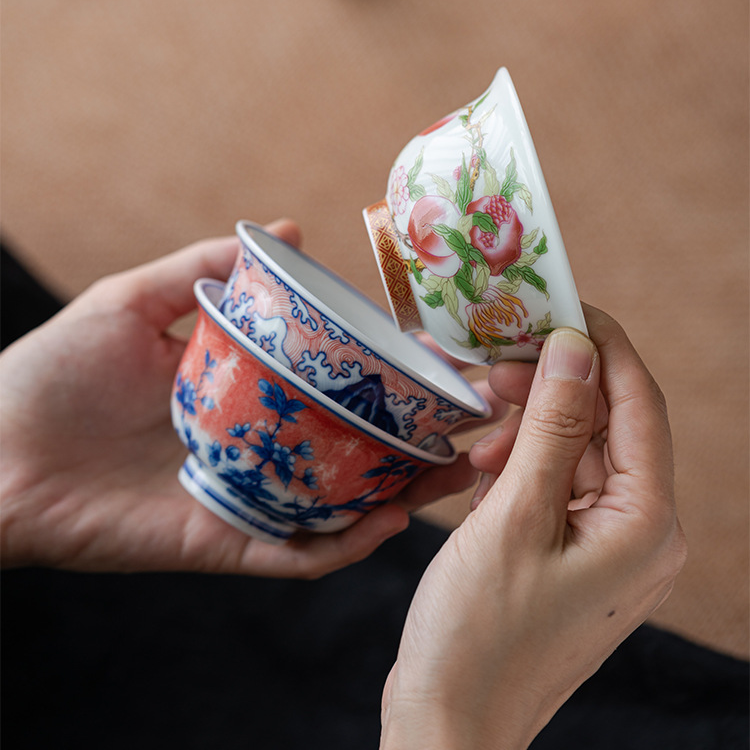 Collection of Classic Pattern Tea Cups