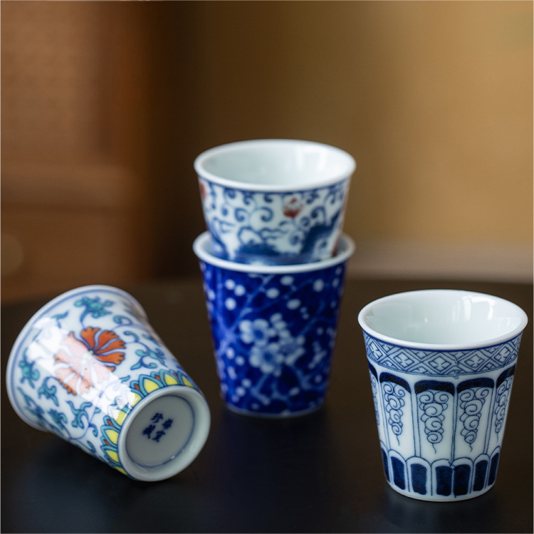 Collection of Classic Pattern Tea Cups 40ml