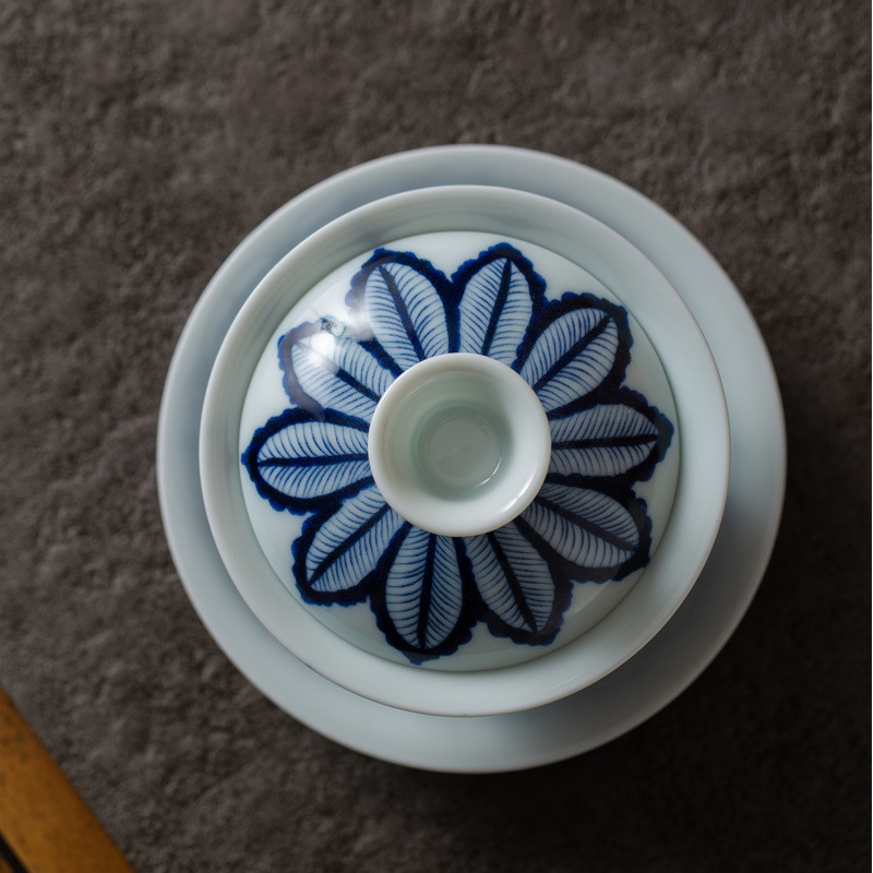 Collection of Classic Pattern Gaiwan with Saucer 200ml