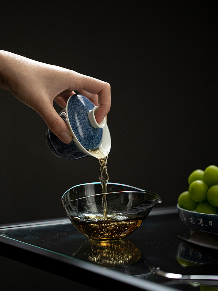 Blue Porcelain Gaiwan 110ml,