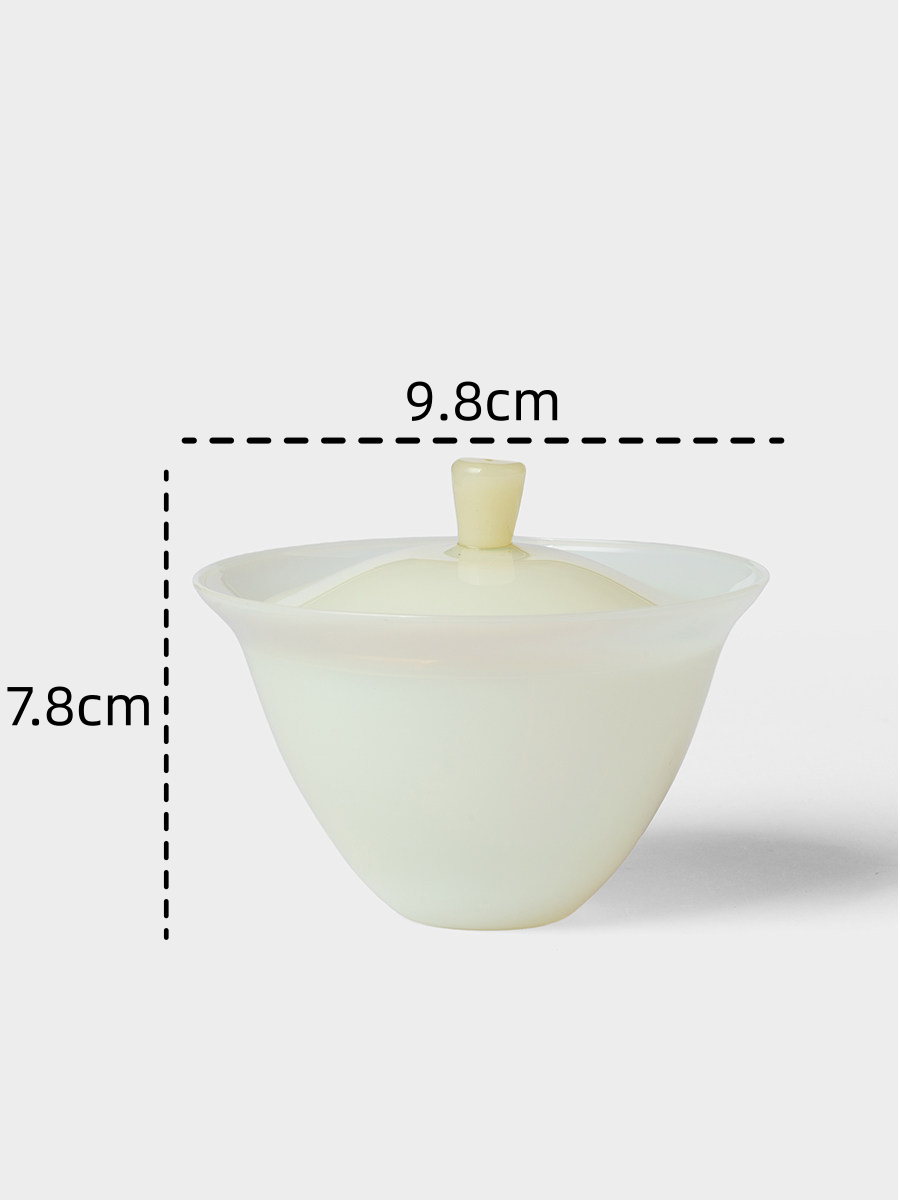 Yellow Jade Glass Gaiwan 150ml