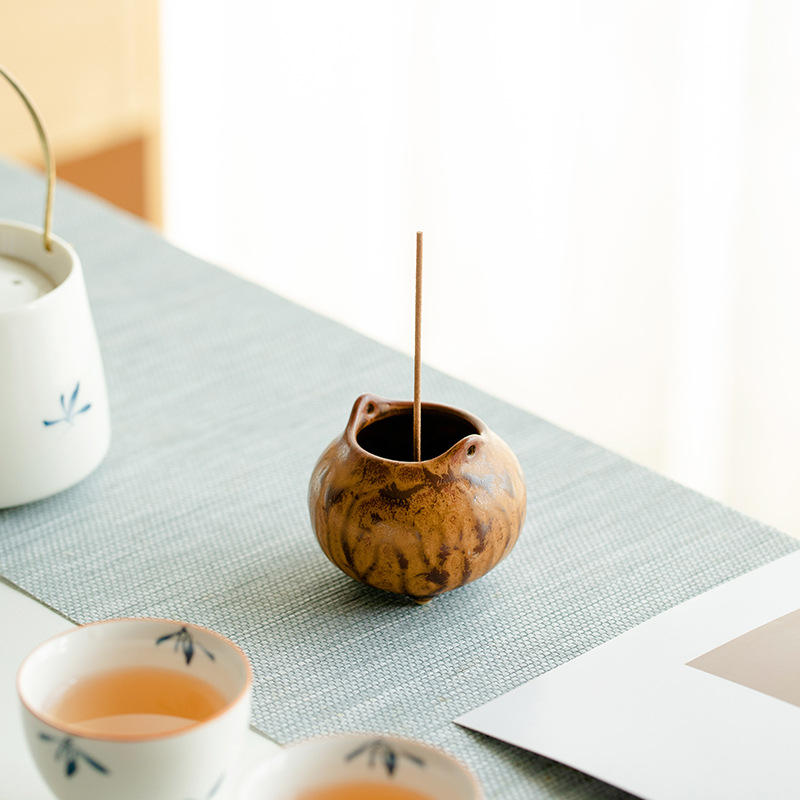 Cute Little Incense Burner, Stoneware Incense Stick Holder