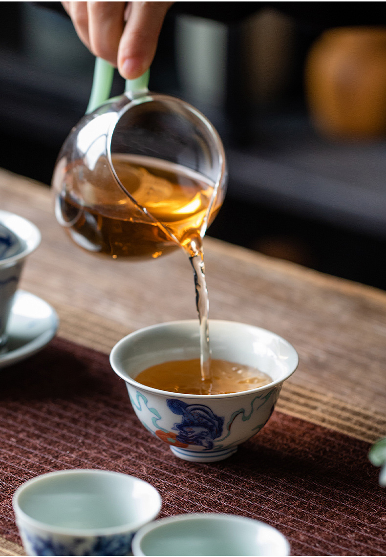 Traditional Chinese Style Tea Cup, 4 Patterns Available, Kung Fu Tea Cups Set 120ml