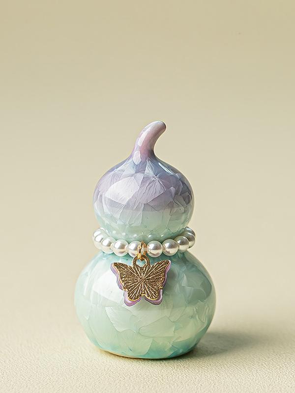 Ceramic Gourd Figurine Gradient Colors
