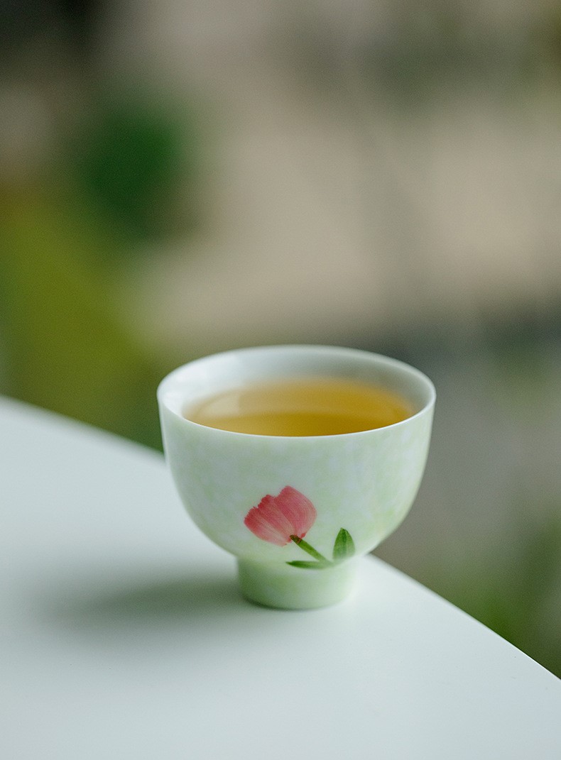 Cute Flower Misty Green Saucer