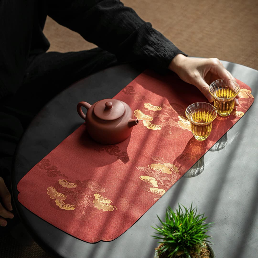 Pine and Cloud Tea Mat, 6 Colors Optional