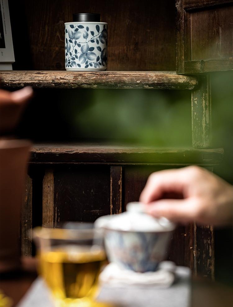 Porcelain Tea Caddy 1000ml, 7 Styles Optional