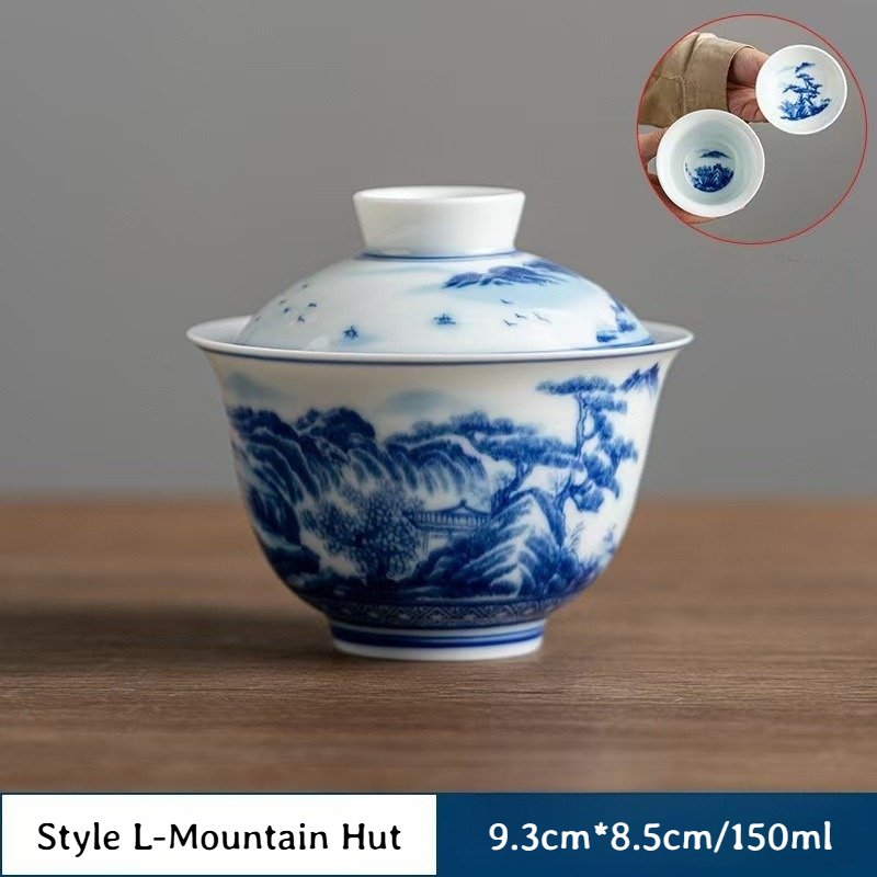 Collection of Classic Pattern Gaiwans 150ml