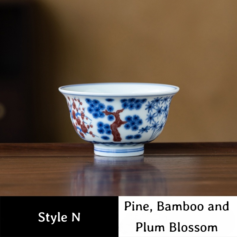 Collection of Classic Pattern Tea Cups