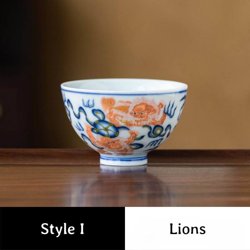 Collection of Classic Pattern Tea Cups 100ml