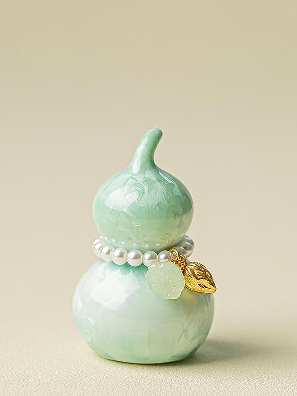 Ceramic Gourd Figurine Gradient Colors