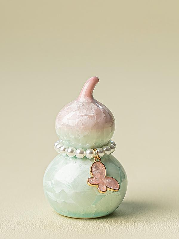 Ceramic Gourd Figurine Gradient Colors