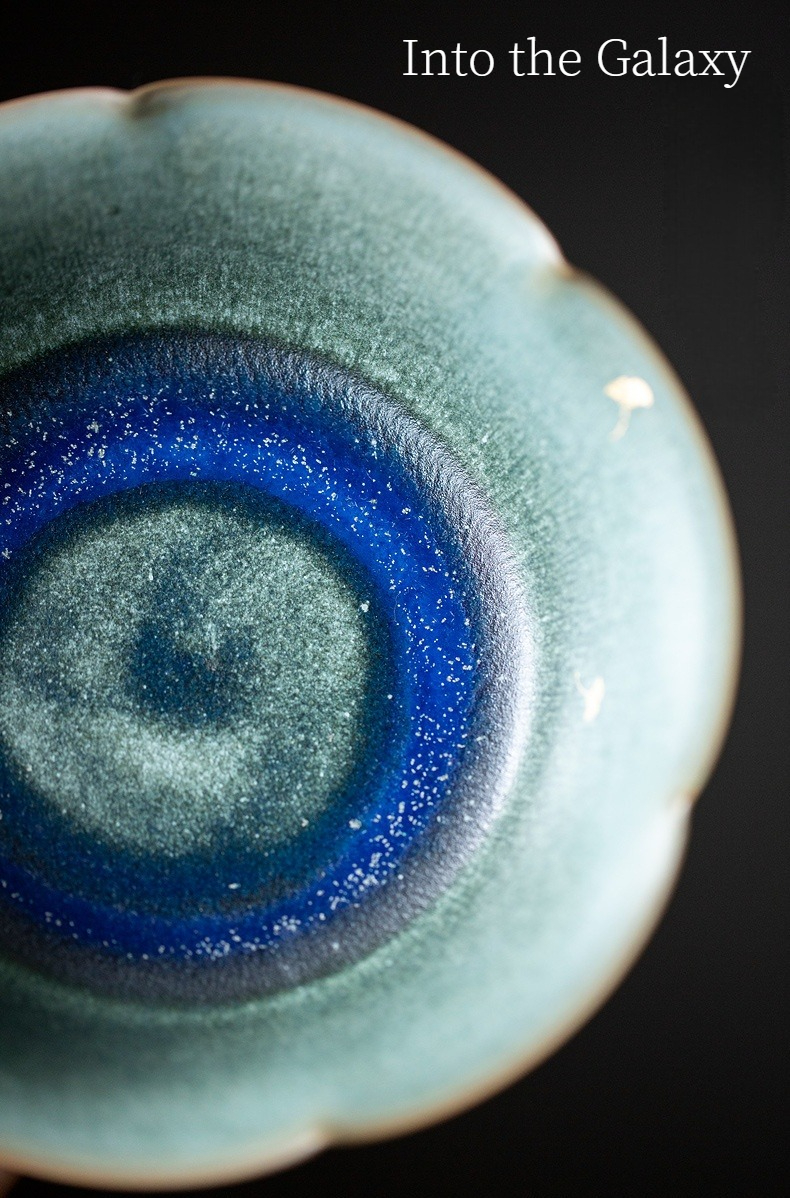 Flambé Glaze Stoneware Teapot Base/Tray