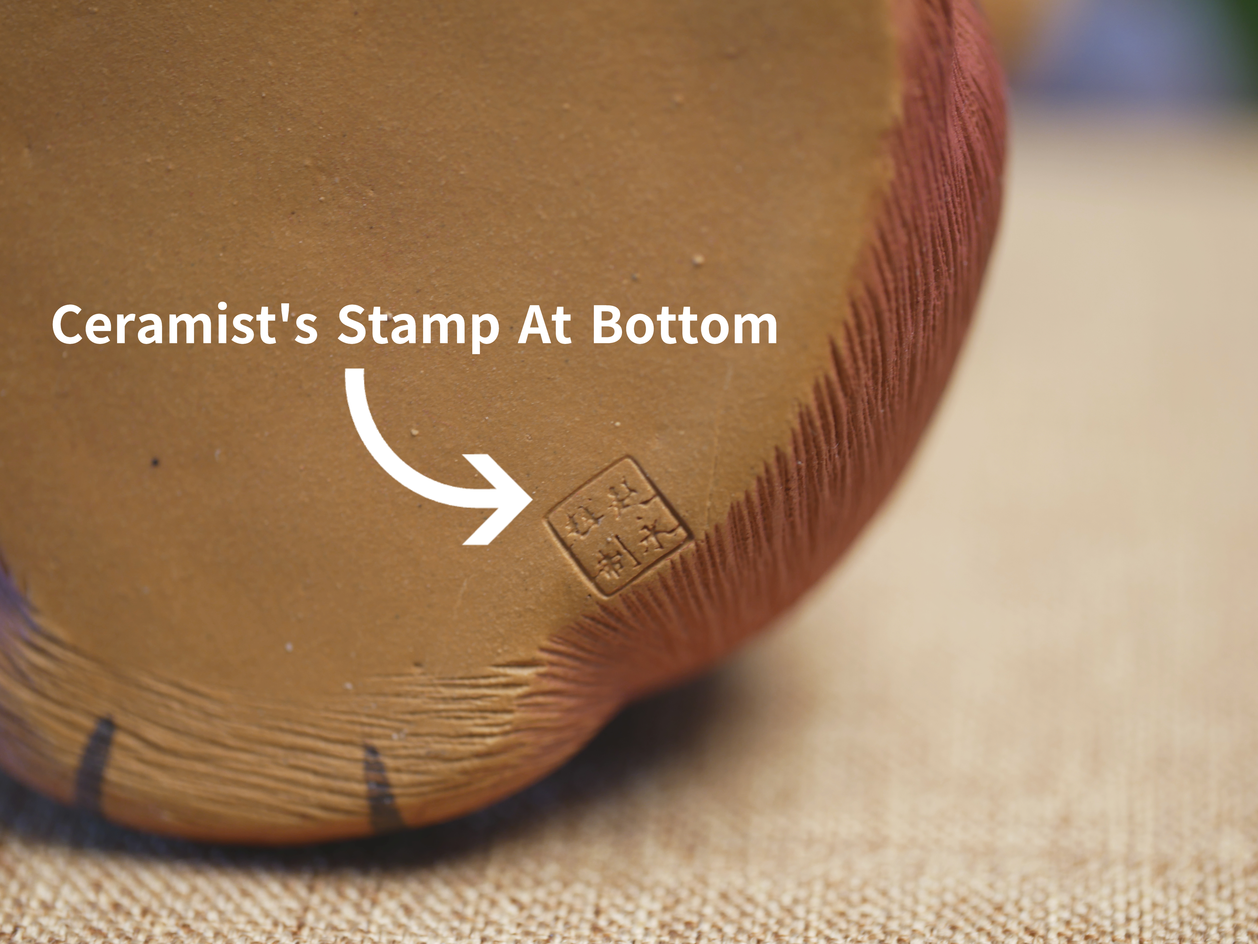 Kung Fu Tiger in Meditation, Ceramic Figurine, Yixing Purple Clay Tea Pet