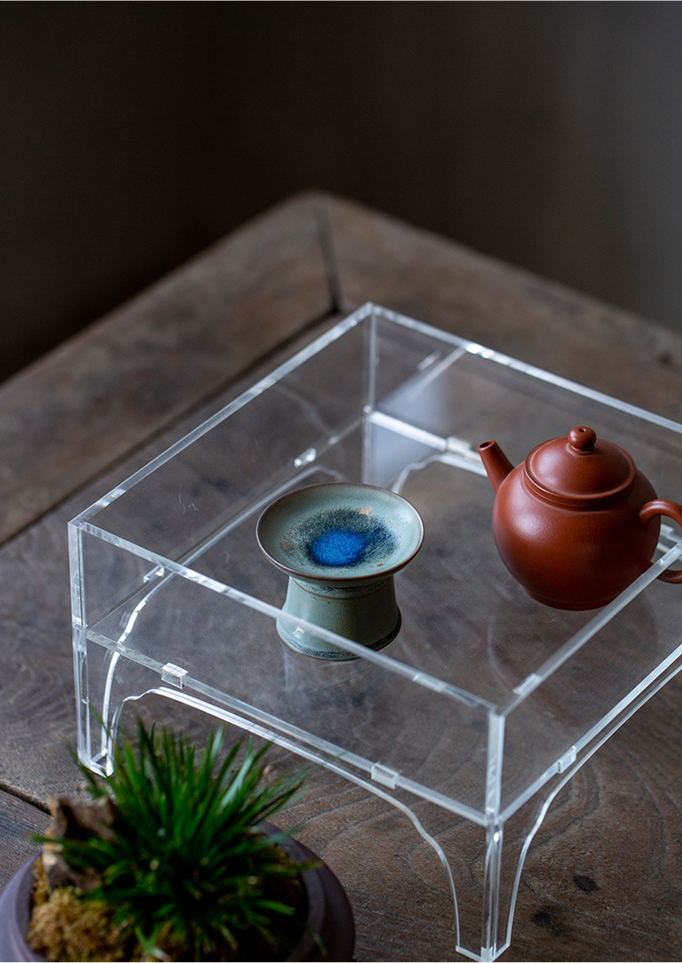 Flambé Glaze Lid Holder, Kungfu Tea Accessory