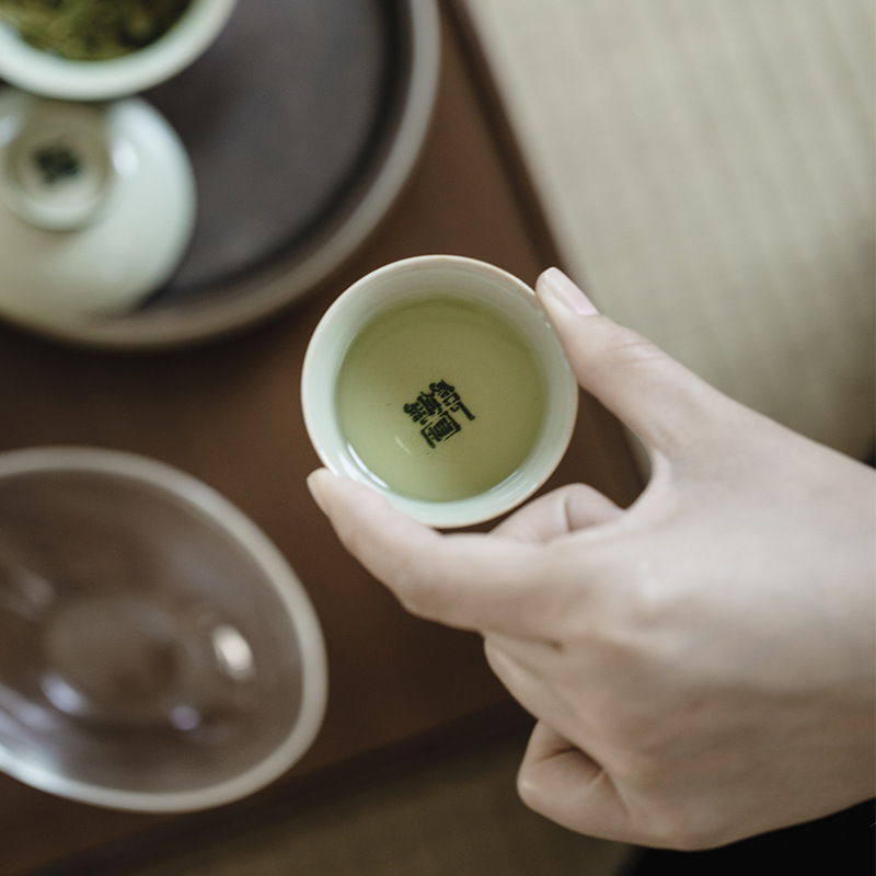 Funny Balloonfish Tea Cup, Porcelain Kungfu Tea Set 60ml