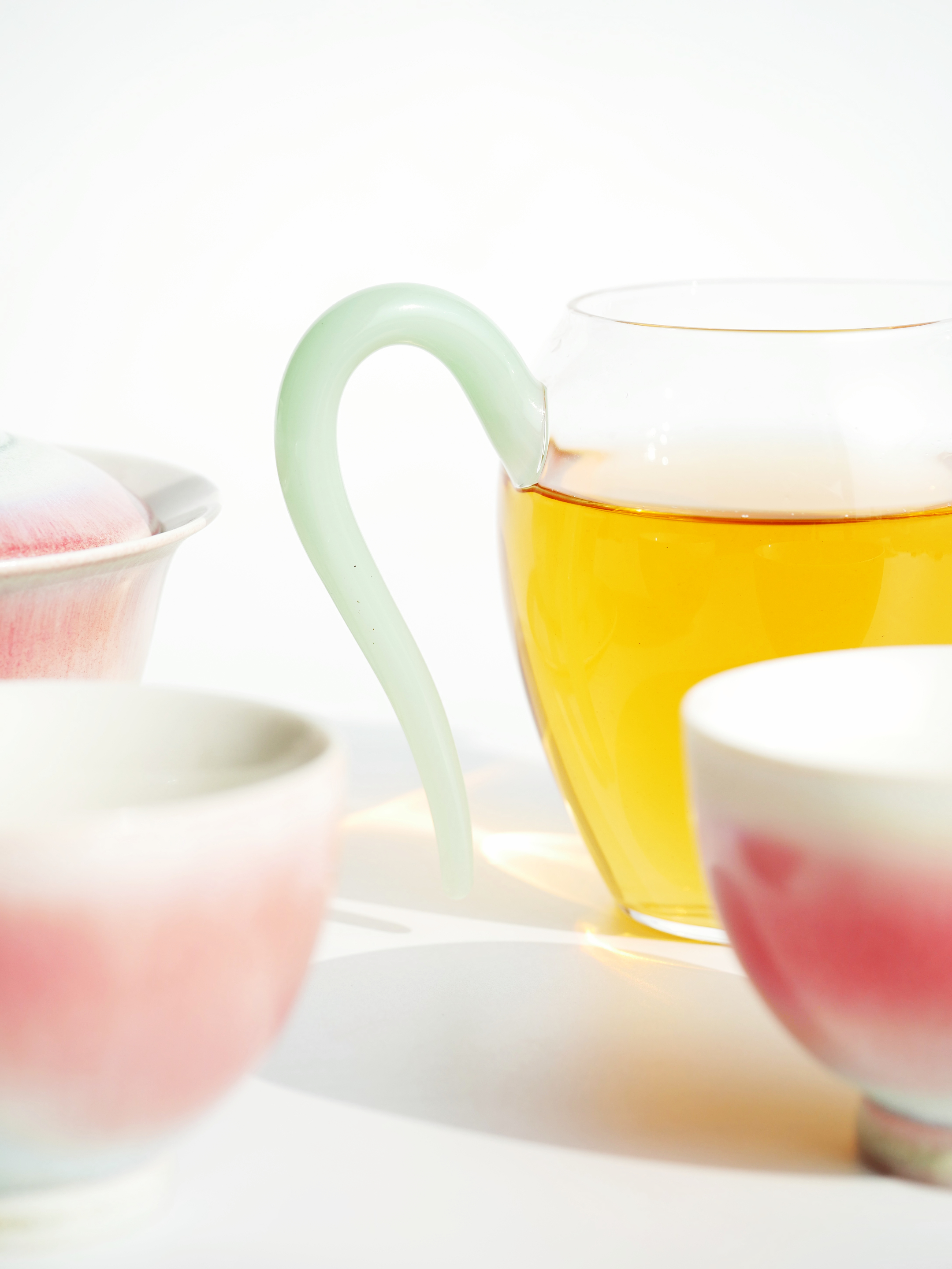 Glass Pitcher with Colored Handle 280ml