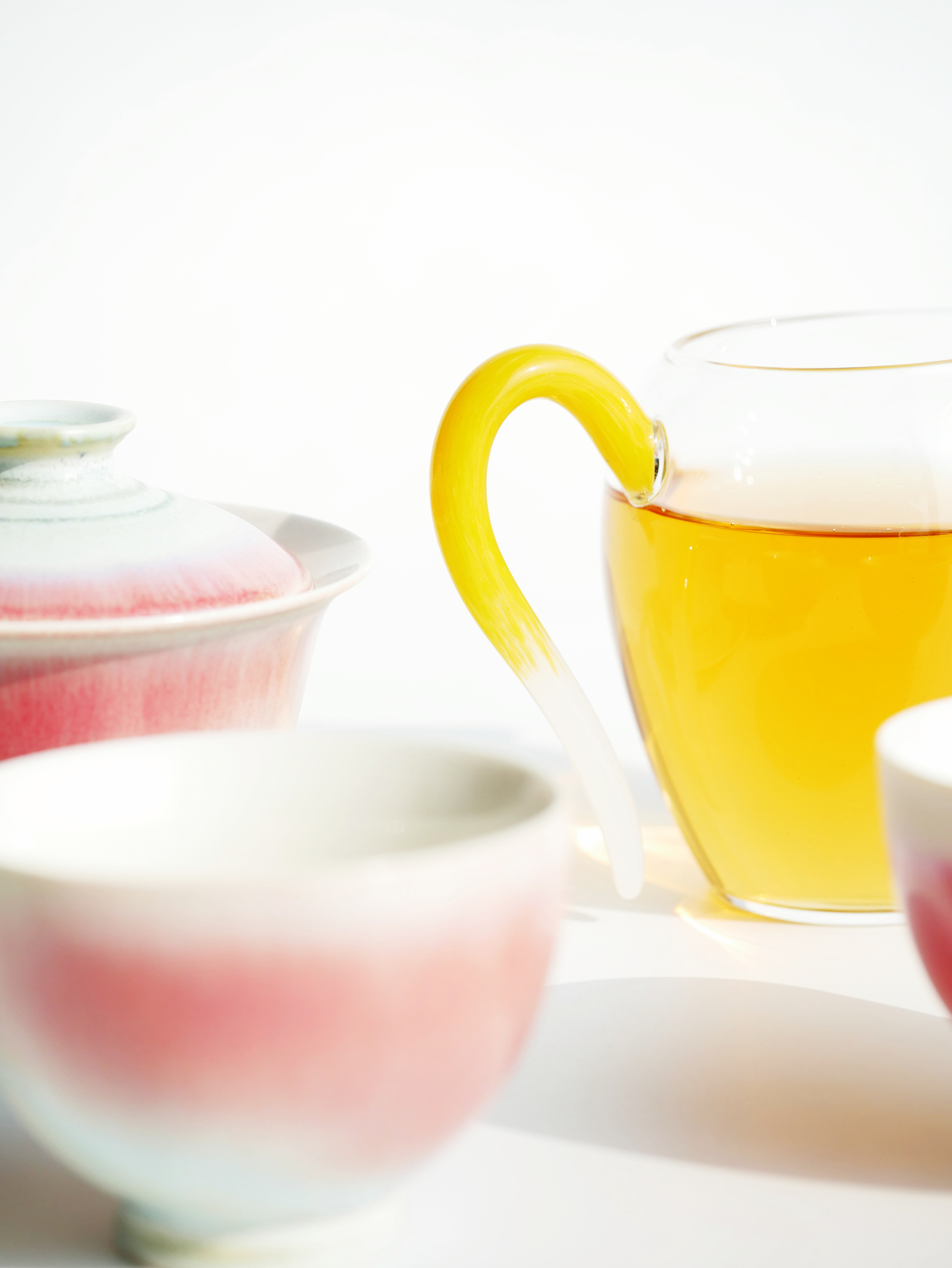 Glass Pitcher with Colored Handle 280ml