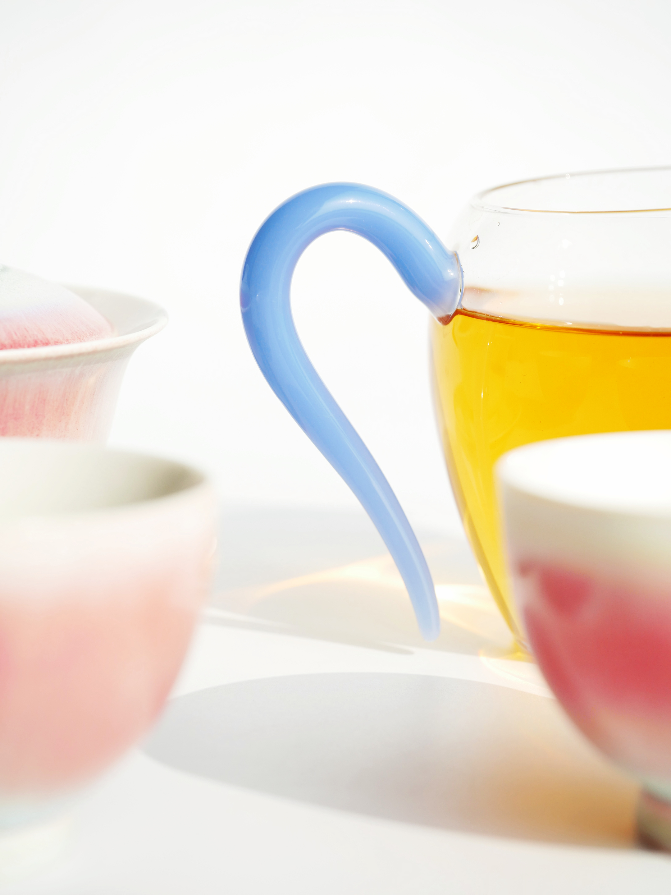 Glass Pitcher with Colored Handle 280ml