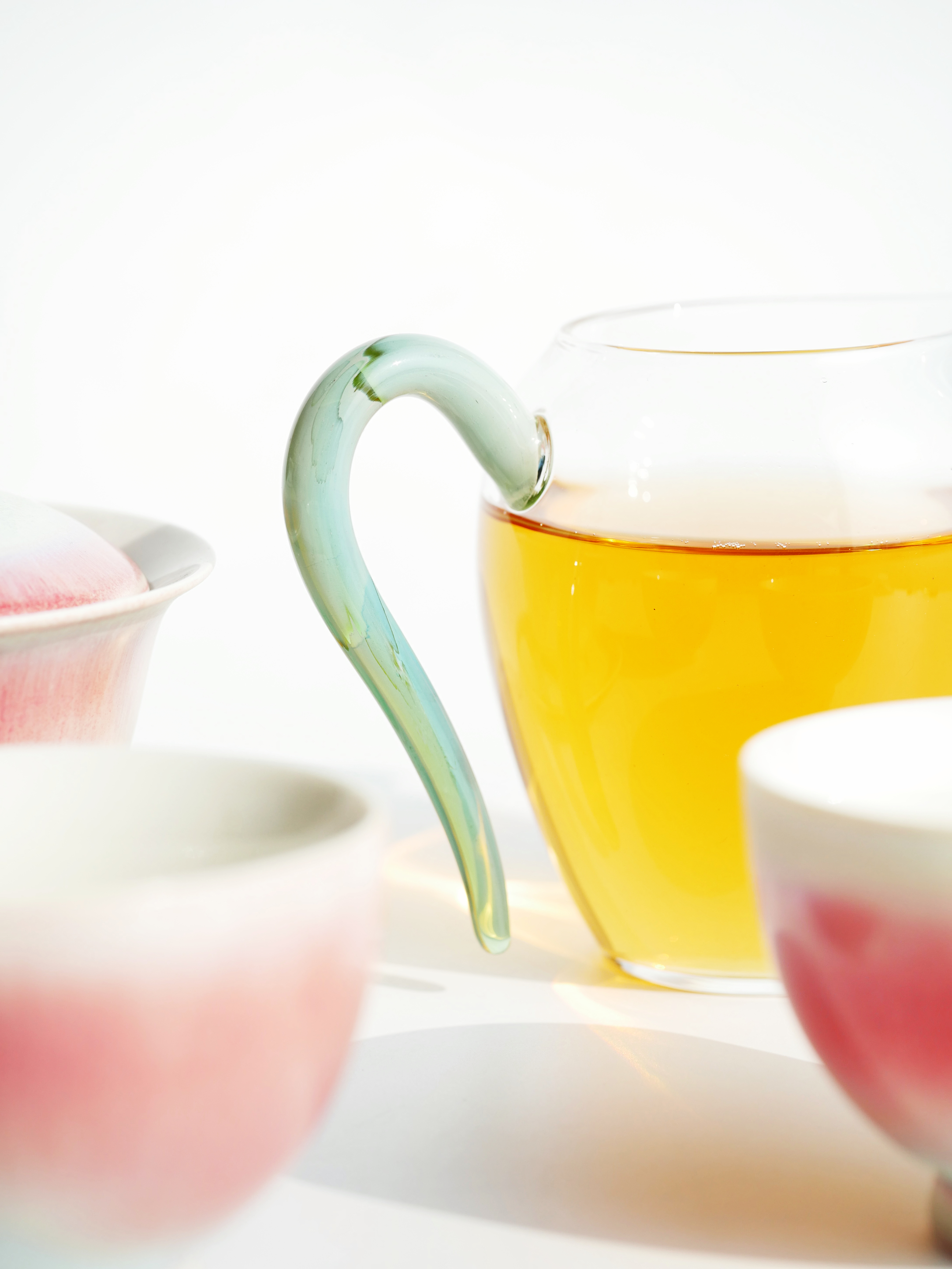 Glass Pitcher with Colored Handle 280ml